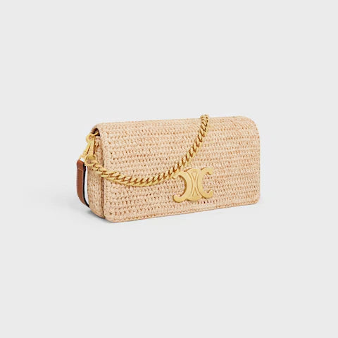 Celine Multi Pochette em Ráfia