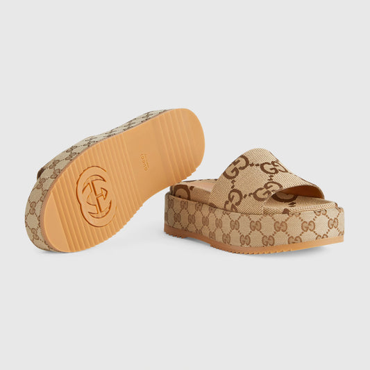 Papete Gucci Angelina Canvas Monoram