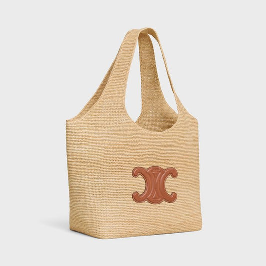 Celine Classic Panier em Rafia