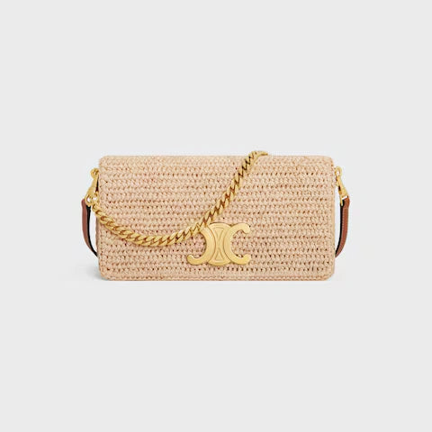Celine Multi Pochette em Ráfia