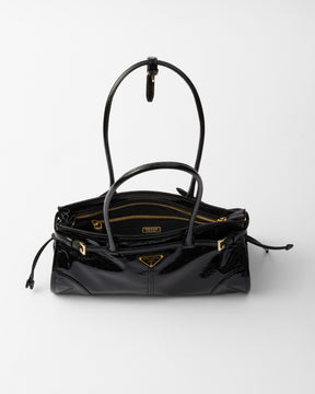 Bolsa Prada Bonnie em couro envernizado