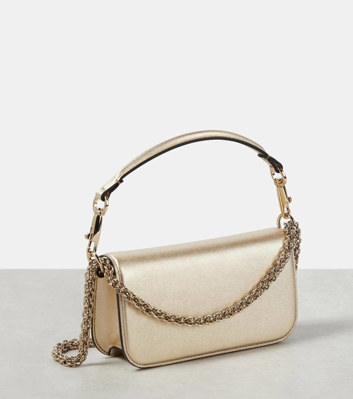 Valentino Garavani Locò de couro metálico