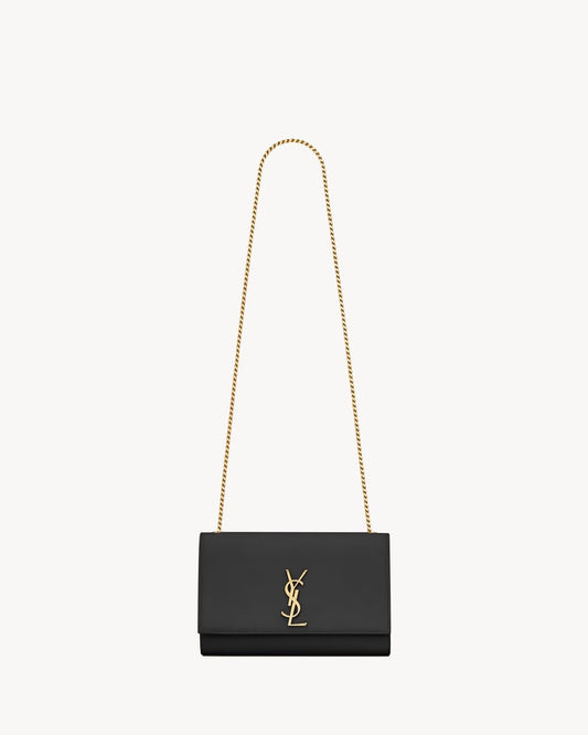YSL Kate media em couro