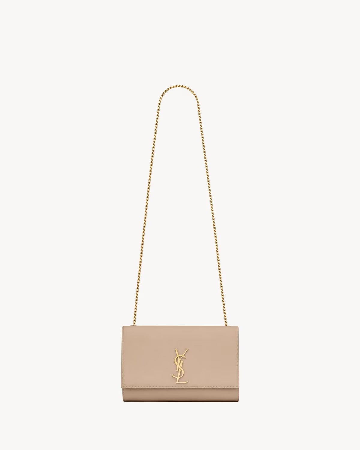 YSL Kate media em couro