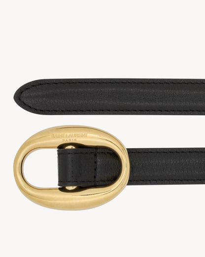 Cinto YSL com fivela oval