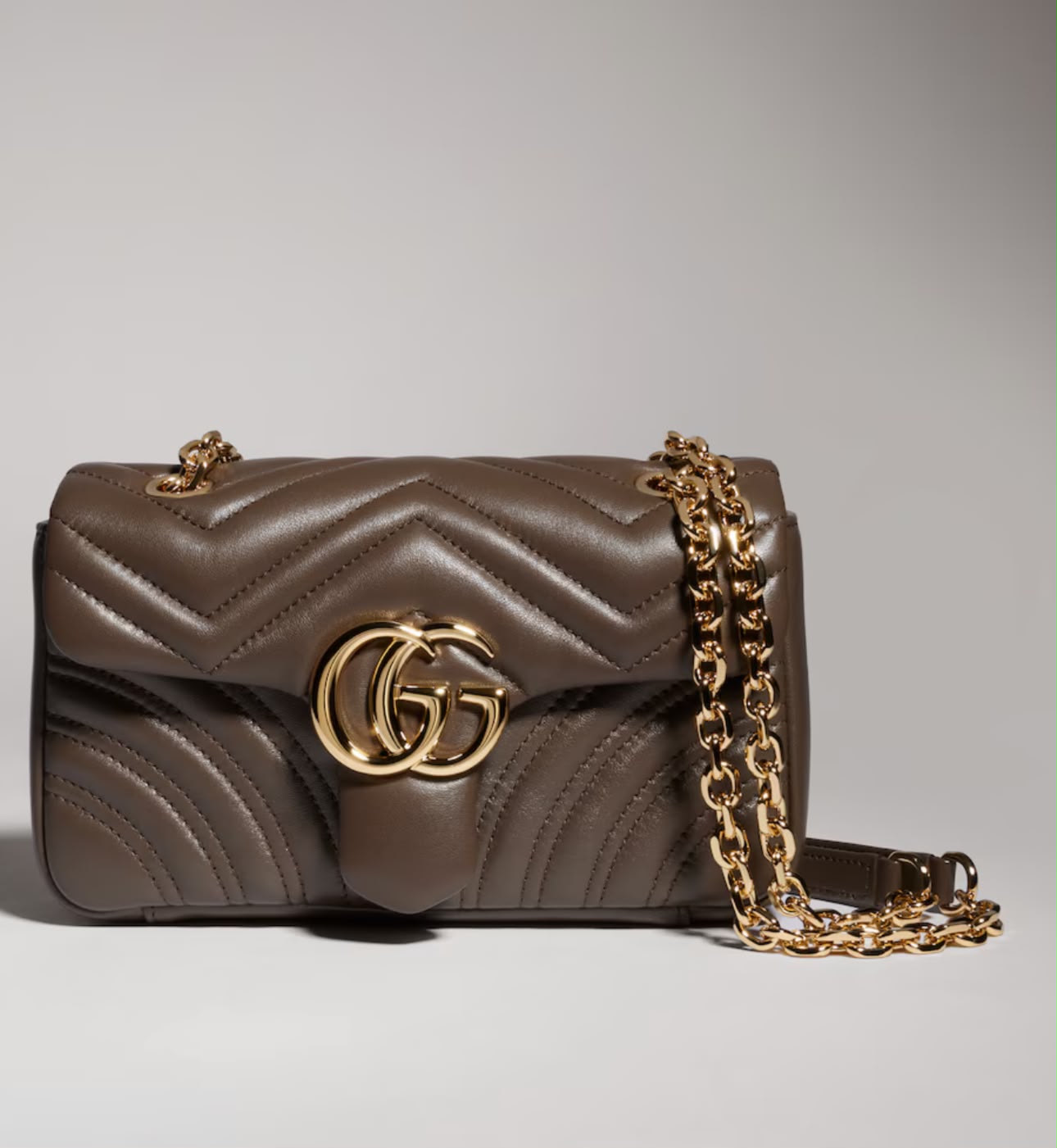 Gucci Marmont Pequena Ferragens Champagne