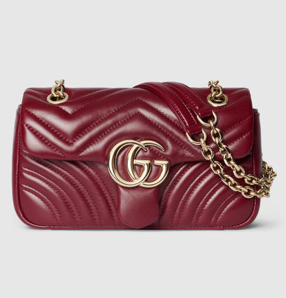 Gucci Marmont Pequena Ferragens Champagne
