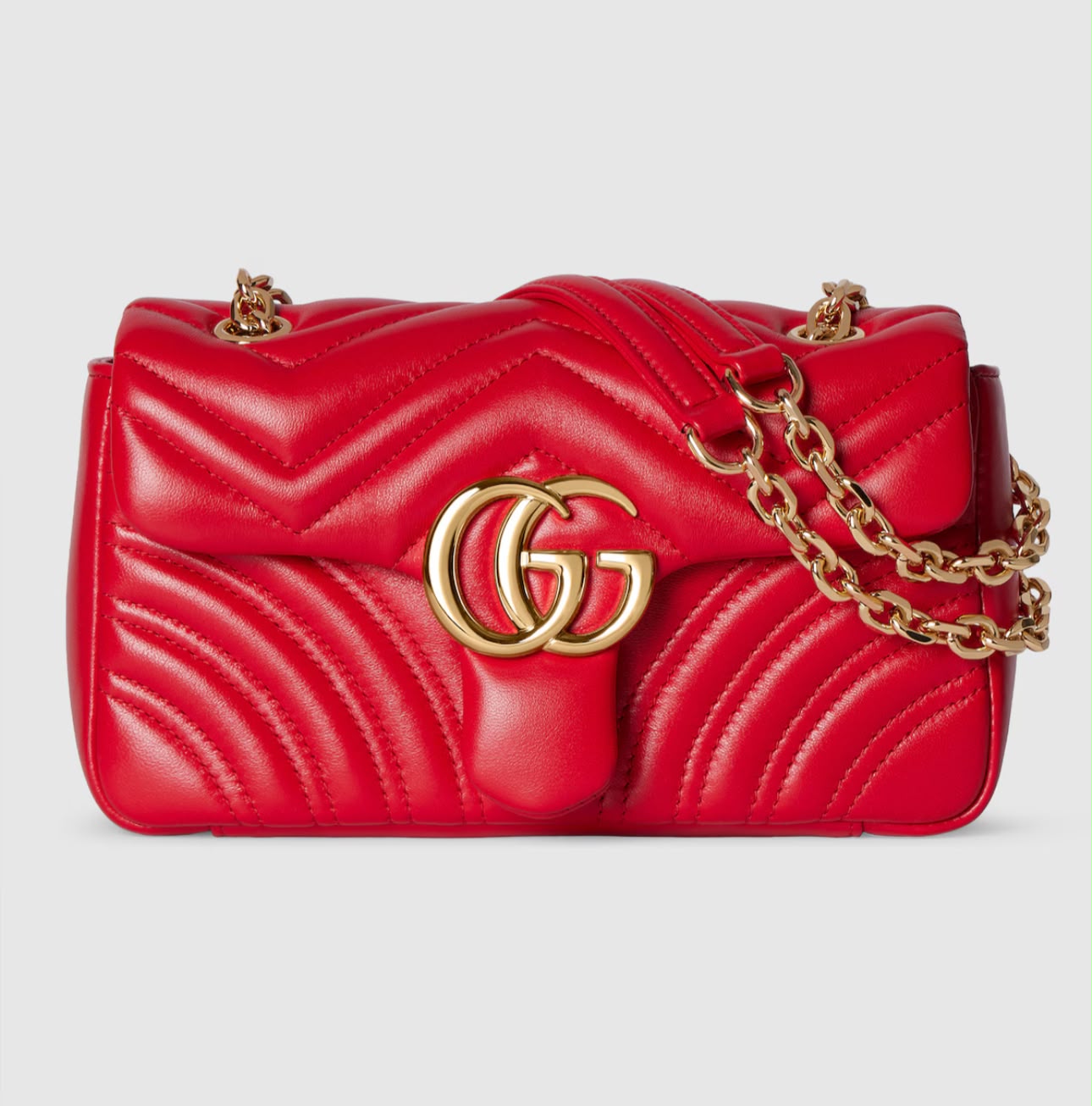 Gucci Marmont Pequena Ferragens Champagne