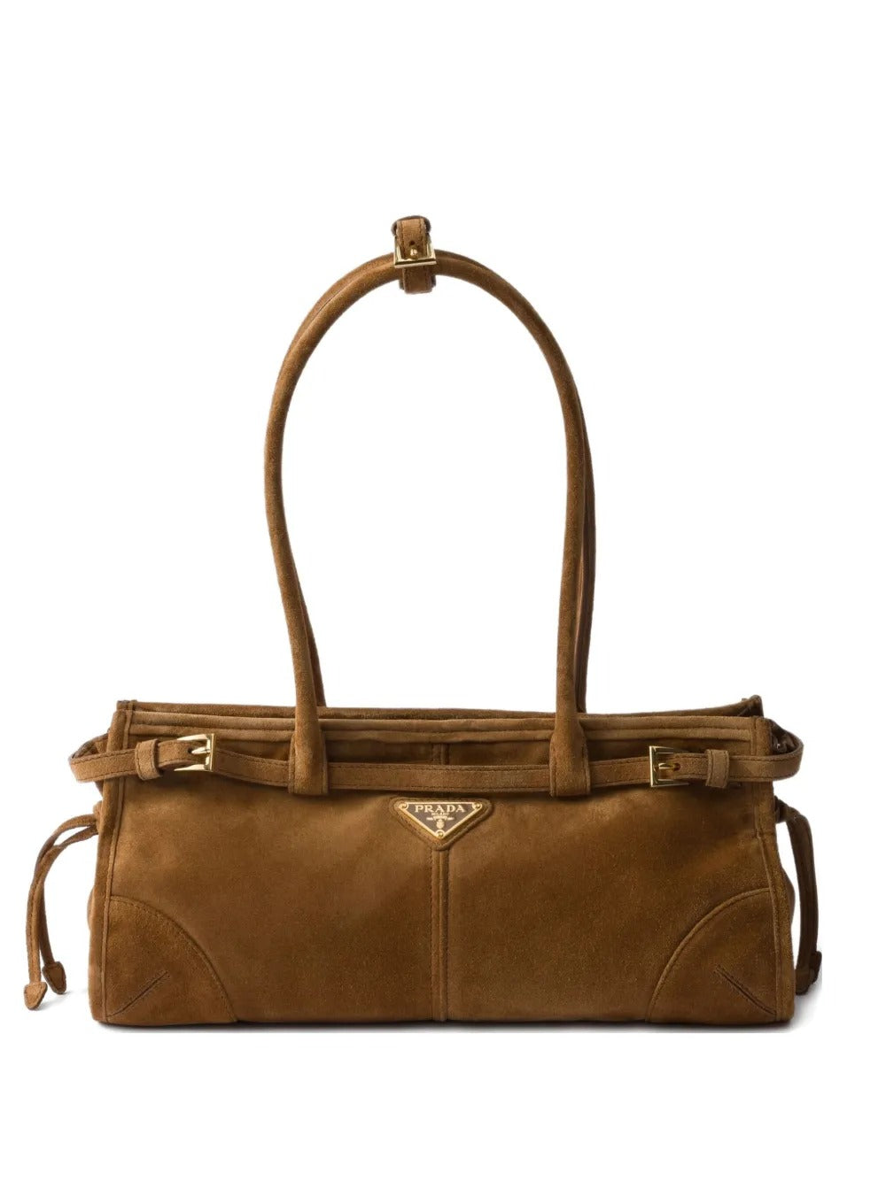 Bolsa Prada Bonnie em couro envernizado